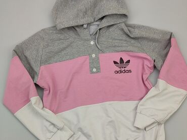 czarne bluzki z siateczki bershka: Hoodie, Adidas, S (EU 36), condition - Fair