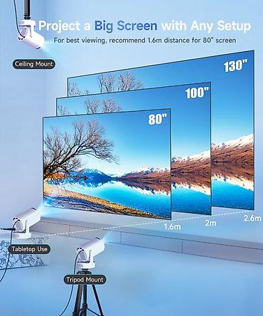 hy300 projector: Yeni Proyektor Magcubic, Pulsuz çatdırılma — 4