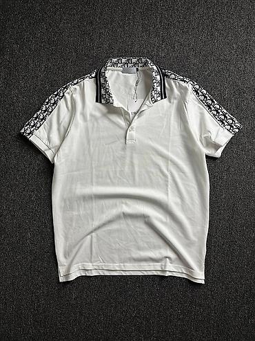 Футболки: Мужская футболка, XL, Dior, Новый, цвет - Белый — 1