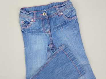 blue jeans: Jeans, Cherokee, 4-5 years, 110, condition - Good