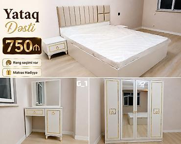 gefard england collection: Yataq Dəsti – G_1 modeli Komplekt: - Yumşaq başlıqlı ikinəfərlik — 1