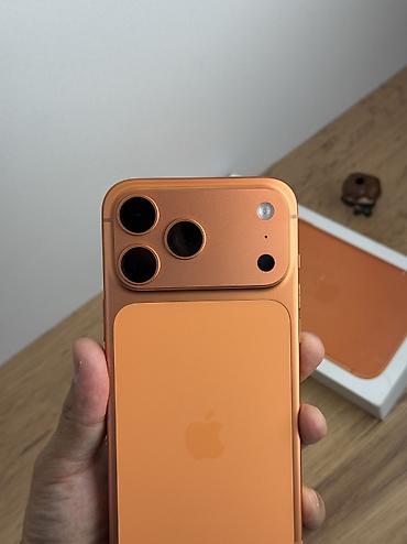ayfon 14: IPhone 17 Pro Max, Б/у, 256 ГБ, Оранжевый, Защитное стекло, Чехол, Коробка, 94 % — 5