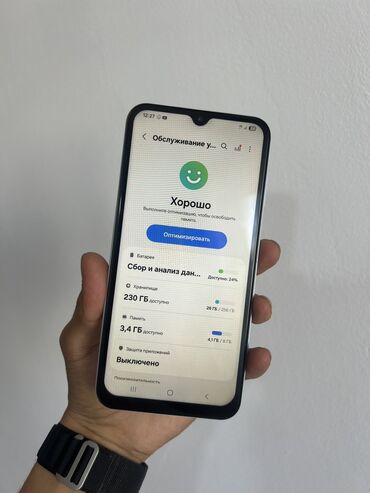 Samsung: Samsung Galaxy A15, Б/у, 256 ГБ, цвет - Белый, 2 SIM