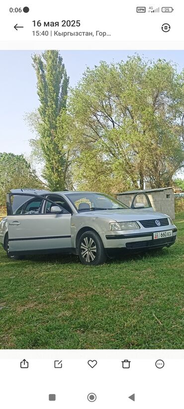 продажа авто в бишкеке и по всему кыргызстану: Volkswagen Passat: 1998 г., 1.8 л, Механика, Бензин, Седан