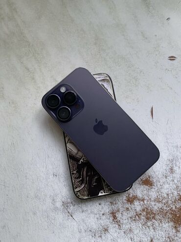 продажа айфонов: IPhone 14 Pro, Б/у, 256 ГБ, Deep Purple, 80 %