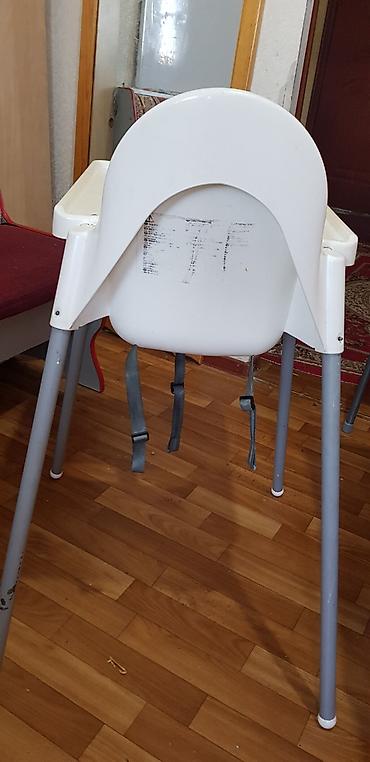 детский кормящий столик: Стульчик для кормления, Б/у, Ikea, Пластик, цвет - Белый, Самовывоз — 6