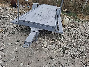 evakuator ucuz: Tək oxlu qoşqu yeni yığılıb - Güclü metal karkas və tam metal — 2
