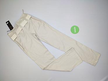 high waist: Spodnie materiałowe damskie, rozmiar S — 3