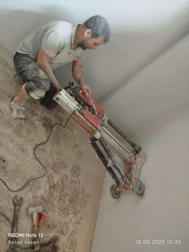 Beton işləri: Beton kəsmə beton deşmə xidməti Karot - HILTI DD 200 / 350 ilə 25 ° — 18