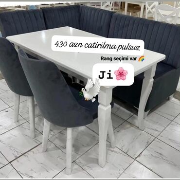 Çarpayılar: Künc divan və masa desti yeni