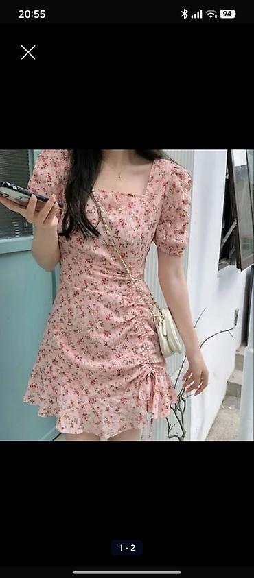 qiş: Güllü yay donu – zərif, romantik dizayn - Rəng: Açıq çəhrayı fon — 2