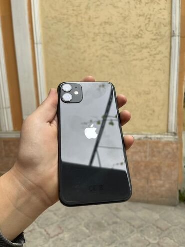 телефон iphone xr: IPhone 11, Колдонулган, 64 ГБ, Кара, 76 %