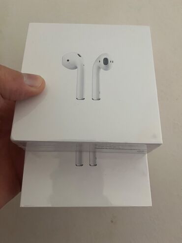 Qulaqlıqlar: Apple airpods 2 Orijinal, yeni və bağlı qutuda. Amerikadan gətirilib