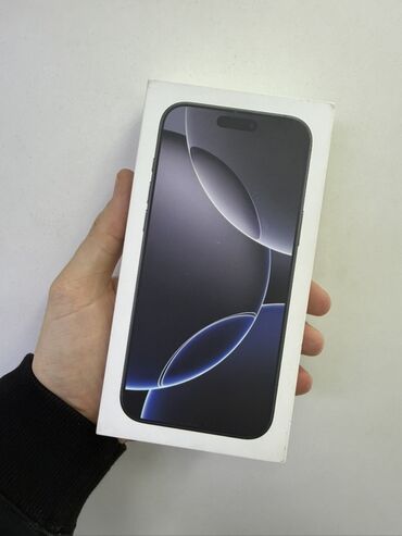 ценсерный плита: IPhone 16 Pro Max, Жаңы, Black Titanium, Куту, Бөлүп төлөө менен