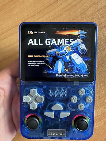 пк руль: Портативная игровая консоль J36 Ultra (синий прозрачный корпус) - — 6