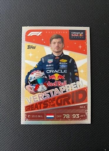 red wing: Formula 1 kolleksiya kartı – Max Verstappen “Greats of the Grid” — 1