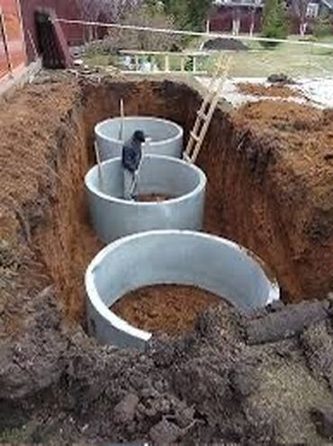 Железобетонные (ЖБИ) кольца для септика: Железобетонное (ЖБИ) кольцо для септика Размер: 150 x 90 x 10 см, Платная установка, Оптом — 3