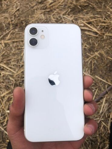 купить ноутбук в бишкеке бу: IPhone 11, Колдонулган, 64 ГБ, Ак, Каптама, 81 %