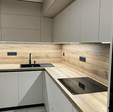 silver kitchen: Кухонный гарнитур, Новый, цвет - Серый — 1