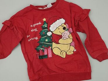 bluzka siateczka czarna: Sweatshirt, 1.5-2 years, 86-92 cm, condition - Good