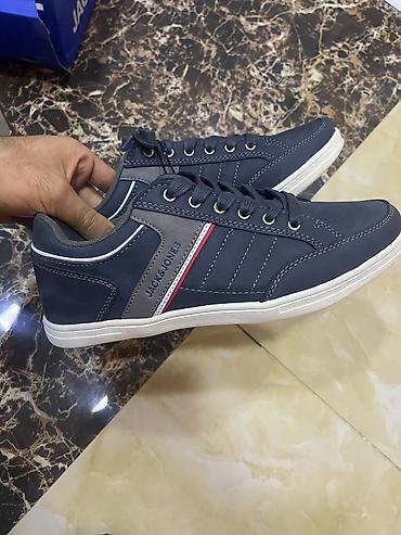 idman salvari: Jack & Jones kişi krossovkası – Jfwbradfield 12203489, göy rəng — 1