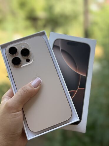 хонор 8s: IPhone 16 Pro, Новый, 256 ГБ, Desert Titanium, Защитное стекло, Кабель, Коробка, 100 %