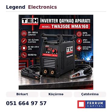 kreditle drel: Elan başlığı: Qaynaq aparatı TEH TWA350E MMA160 əl qövs qaynağı 5000 W — 1