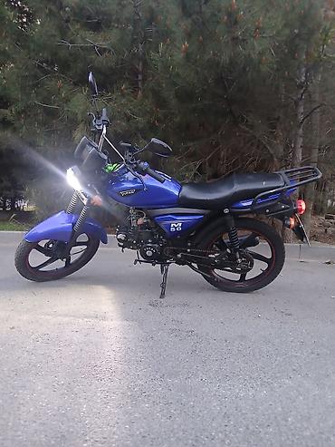 4 ayaq: Moped/Motosiklet – “M50” model (benzinli) - Rəng: mavi - Arxa baqaj — 1