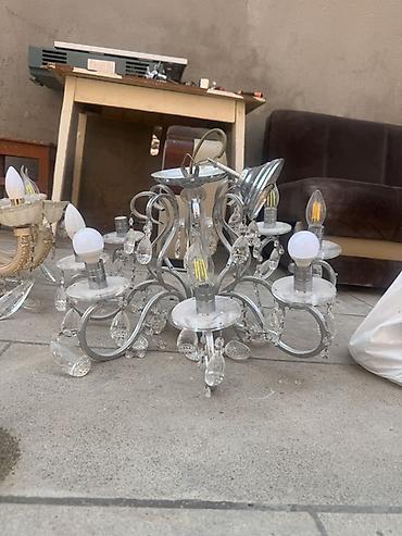 həyət işıqları: Çılçıraq, 5 lampa, Şüşə — 2
