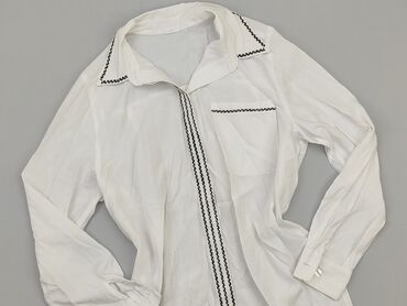 bluzki białe z kolnierzykiem: Koszula Damska, S, stan - Bardzo dobry