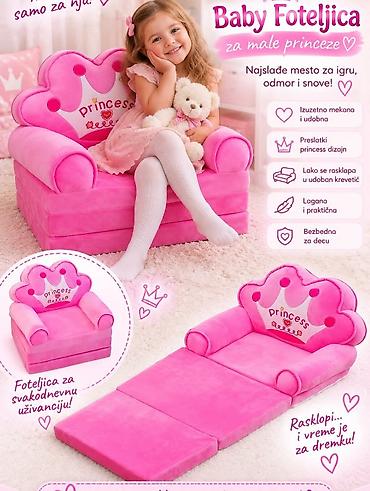 Foteljice: Dečja preklopna fotelja/sofa – višefunkcionalna, mekana i sigurna - — 13