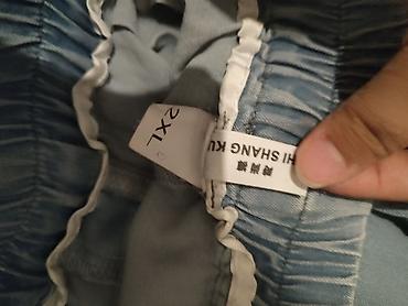 Джинсы: Джинсы, Палаццо, Высокая талия, 2XL — 2