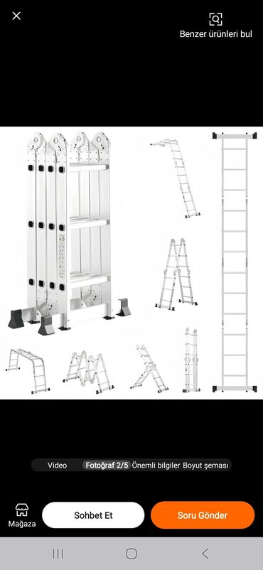 Nərdivanlar: Bu qatlanan çoxməqsədli nərdivan müxtəlif işlər üçün uyğun olan -da lalafo.az — 3 Nərdivanlar: Bu qatlanan çoxməqsədli nərdivan müxtəlif işlər üçün uyğun olan — 3