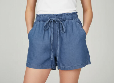 stradivarius jeansy z wysokim stanem: Diverse, Shorts for women, size XS (EU 34)