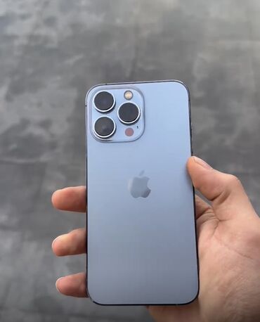 Apple iPhone: IPhone 13 Pro, 128 GB, Sierra Blue, Face ID, Sənədlərlə