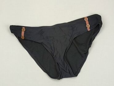 dół od stroju kąpielowego wysoki stan czarny: Dół od stroju kąpielowego XL, Tkaniny syntetyczne, stan - Zadowalający