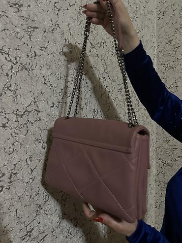 fendi cantalar: Céline qadın çantası – toz çəhrayı rəng - Material: yumşaq teksturaya — 2