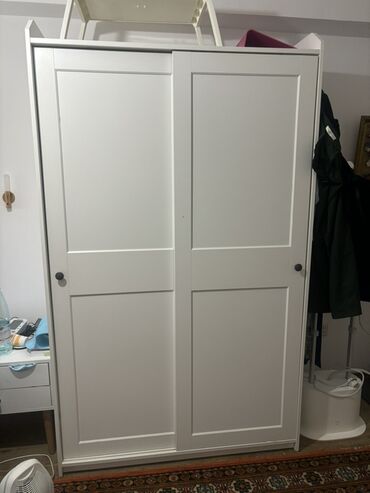 шкафы купе на: Белый шкаф-купе от IKEA (HAUGA IKEA 604.569.16 Шкаф-купе 118x55x199
