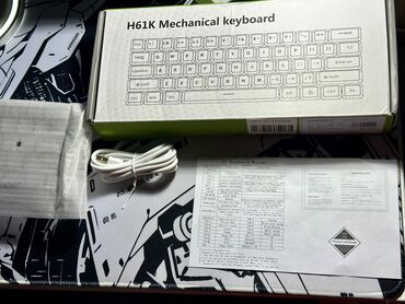 ноуты: Клавиатура, Ajazz, Механическая, Bluetooth подключение, Размер: 65%