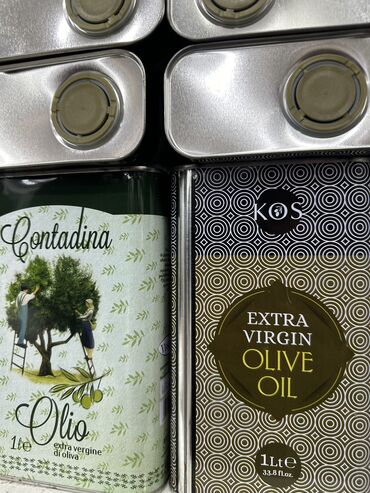 Бытовая химия, хозтовары: Оливковое масло KOS, объем 1л