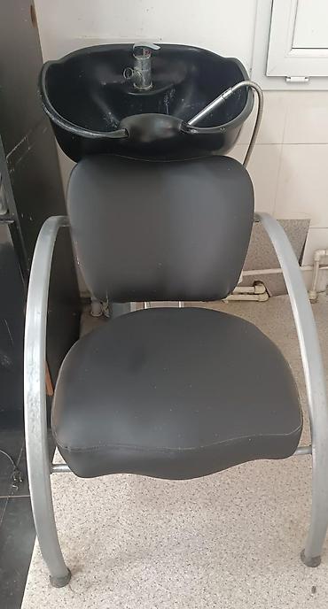 Salon üçün saç yuma kreslosu və lavabo - İnteqrasiya olunmuş yuma