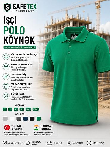 желтые мужские футболки: SAFETEX İşçi Polo Köynək Xüsusiyyətlər: - Yüksək keyfiyyətli parça — 2