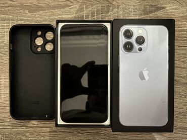 IPhone 13 Pro, 128 GB, Pacific Blue, Simsiz şarj, Face ID, Sənədlərlə