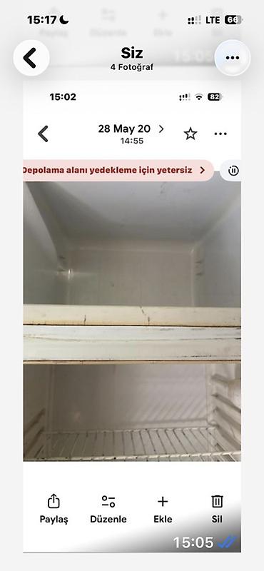 İki kameralı məişət soyuducusu - Üst kamera: dondurucu bölmə - Alt