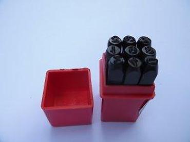 Setovi ručnog alata: Set udarnih čeličnih žigova – brojevi 0–9 u kutiji - Komplet od 9/10 — 7