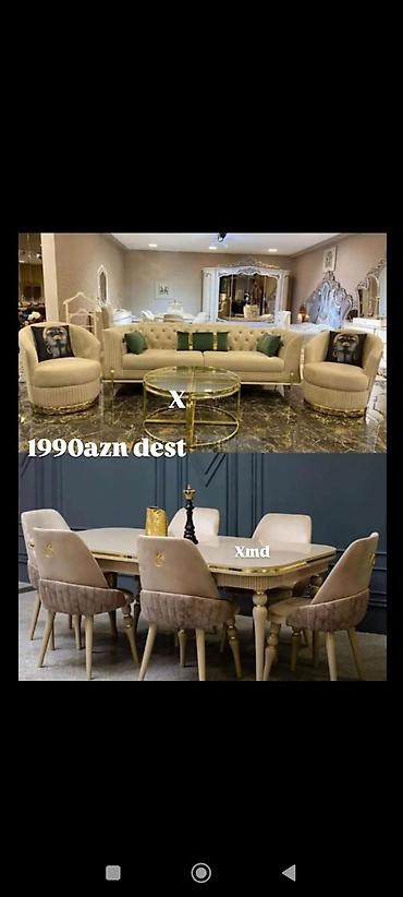 dəsti: Yataq + Qonaq + Künc Divan Dəsti – birlikdə Paketin tərkibi: - Yataq — 9
