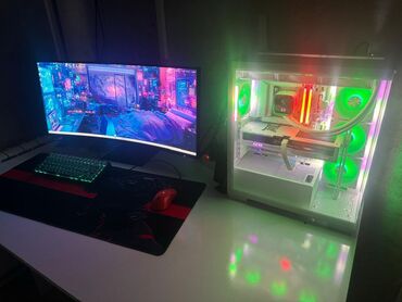 Настольные ПК и рабочие станции: Компьютер, ядер - 24, ОЗУ 32 ГБ, Игровой, Новый, NVIDIA GeForce RTX 5070, NVMe — 11