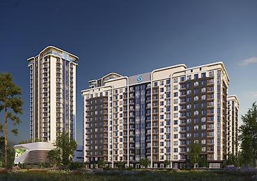 asman residence: 2 комнаты, 78 м², Элитка, 13 этаж, ПСО (под самоотделку) — 1
