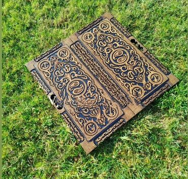 Nərdlər: Məhsul: Nərd dəsti – tematik dizaynlı - Lövhə: Qara fon üzərində — 6