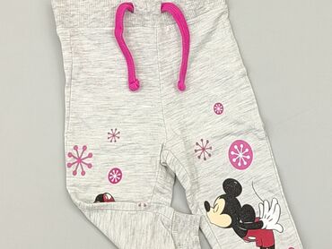 sinsay spodnie dresowe dziewczęce: Sweatpants, Disney, 6-9 months, condition - Very good
